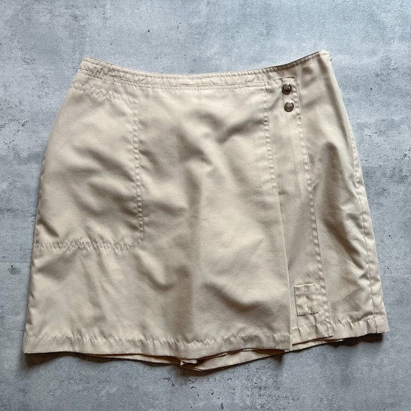 Izod Dresses & Skirts - 💘ON SALE💘 Minimal Tan Mini Skort | Y2K Neutral Skirt